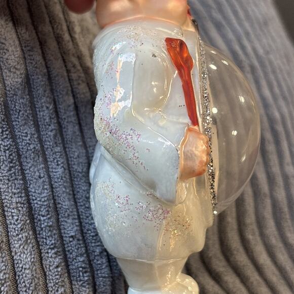 Christopher Radko Ornament Chef Cooking Dinner Clock “Supper Time” RARE - Picture 8 of 13